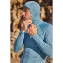 O´Neill Hyperfreak Skins O´Zone LS Blue Fusion Surf Rashguard con cappuccio