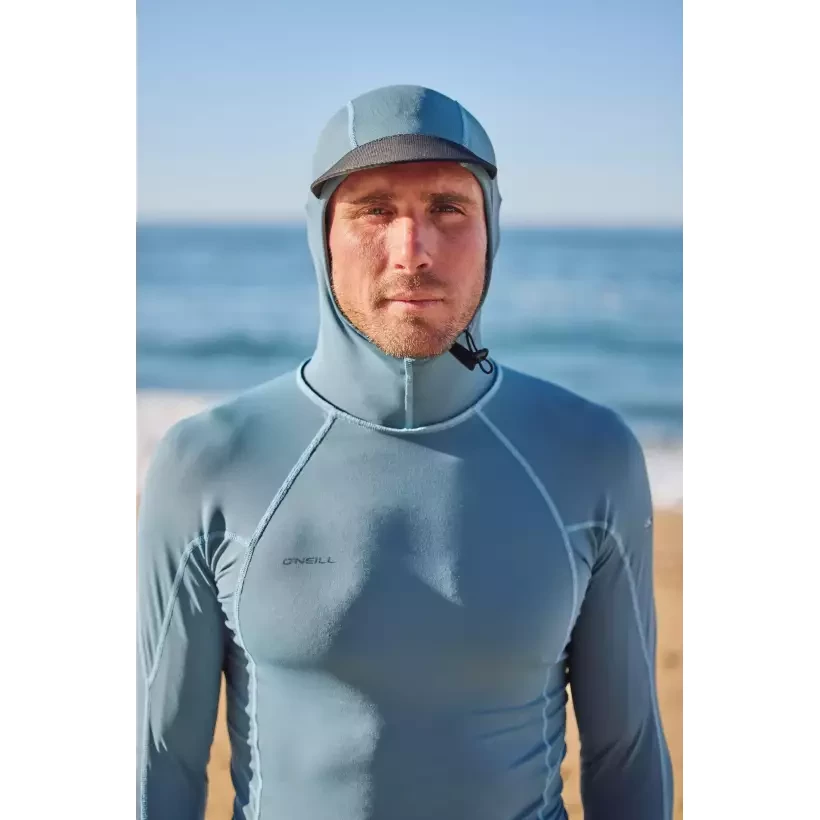 T-shirt anti-UV O'Neill Hyperfreak Skins O'Zone manches longues bleu fusion avec capuche