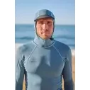 O'Neill Hyperfreak Skins O'Zone LS Blue Fusion Surf Rashguard met capuchon
