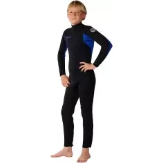 Rip Curl Trad Flat Lock Back Zip 3/2mm Kids Blue Wetsuit 2