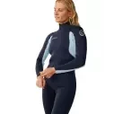 Muta in neoprene Rip Curl Trad Flat Lock Back Zip 3/2mm Womens Navy