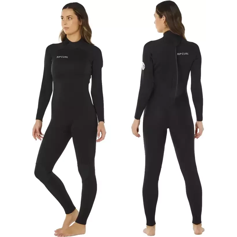 Traje de neopreno Rip Curl Trad Flat Lock Back Zip 3/2mm Womens Black