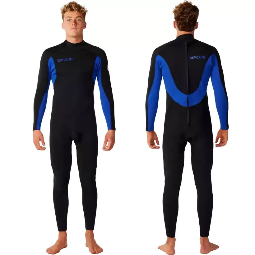 Fato de neoprene Rip Curl Trad Back Zip 3/2mm Blue