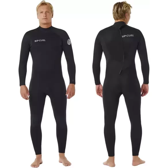 Combinaison en néoprène Rip Curl Trad Flat Lock Back Zip 3/2mm Noir