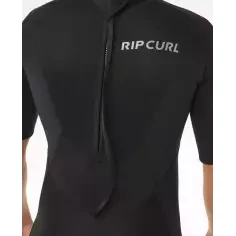 Shorty Rip Curl Trad Flat Lock Back Zip 2/2mm Schwarz 2