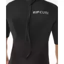 Shorty Rip Curl Trad Flat Lock Back Zip 2/2mm Noir