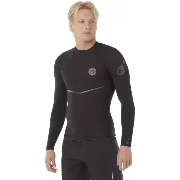 Top en néoprène Rip Curl E-Bomb Jacket 1.5mm Noir