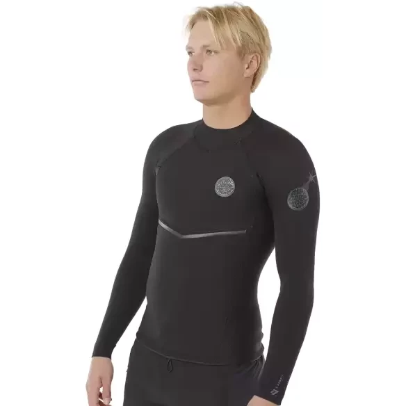 Rip Curl E-Bomb 1.5mm Black Neoprene Top Jacket