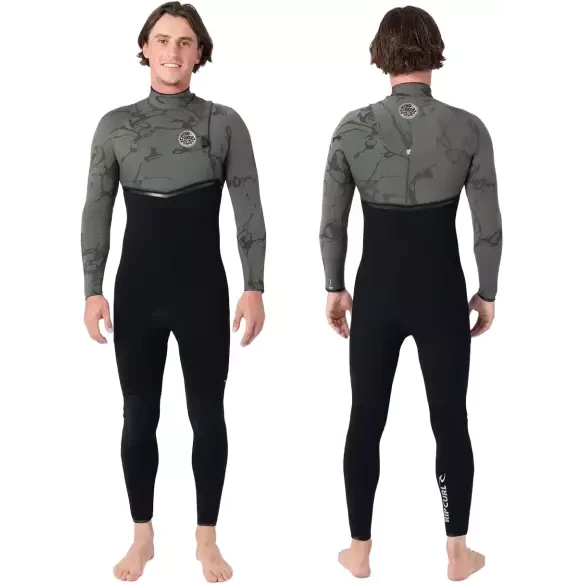Wetsuit Rip Curl E-Bomb 3/2mm Zip Free Deep Cactus