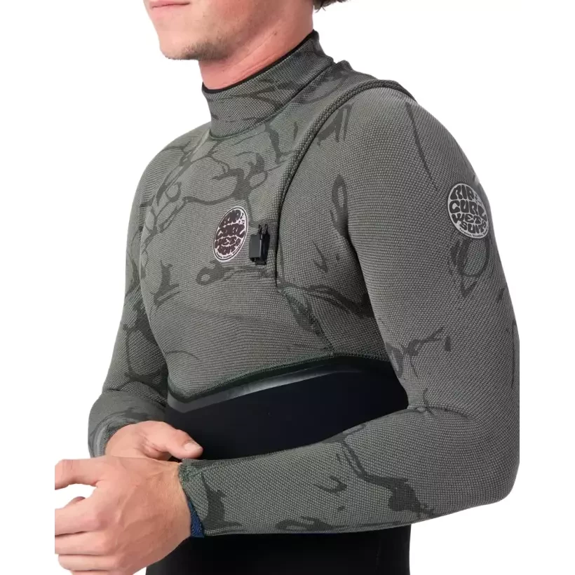 Wetsuit Rip Curl E-Bomb 3/2mm Zip Free Deep Cactus