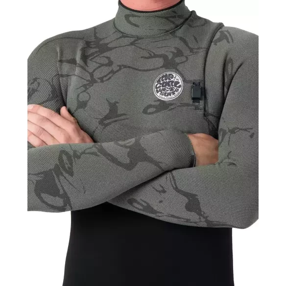 Muta surf Rip Curl E-Bomb 3/2mm Zip Free Deep Cactus