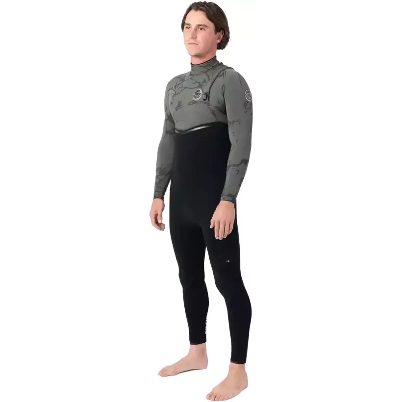 3/2mm Rip Curl E-Bomb Zip Free Wetsuit Deep Cactus