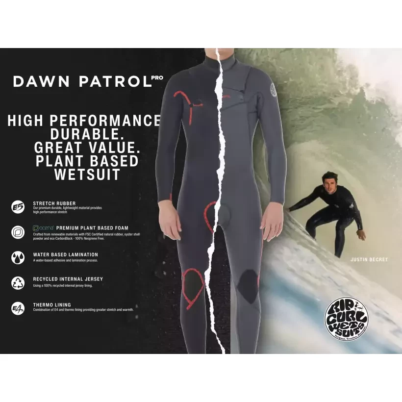 copie de Combinaison Rip Curl Dawn Patrol  2mm SS Pine Night