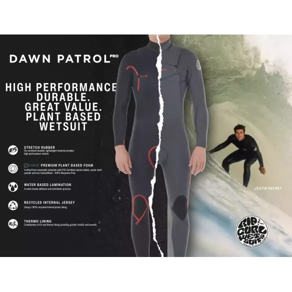 Traje Rip Curl Dawn Patrol 2mm SS Black