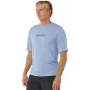 Maglietta UV Rip Curl Icons of SURFLITE UPF50 Faded Denim