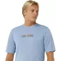 T-shirt UV Rip Curl Icons of SURFLITE UPF50 Faded Denim