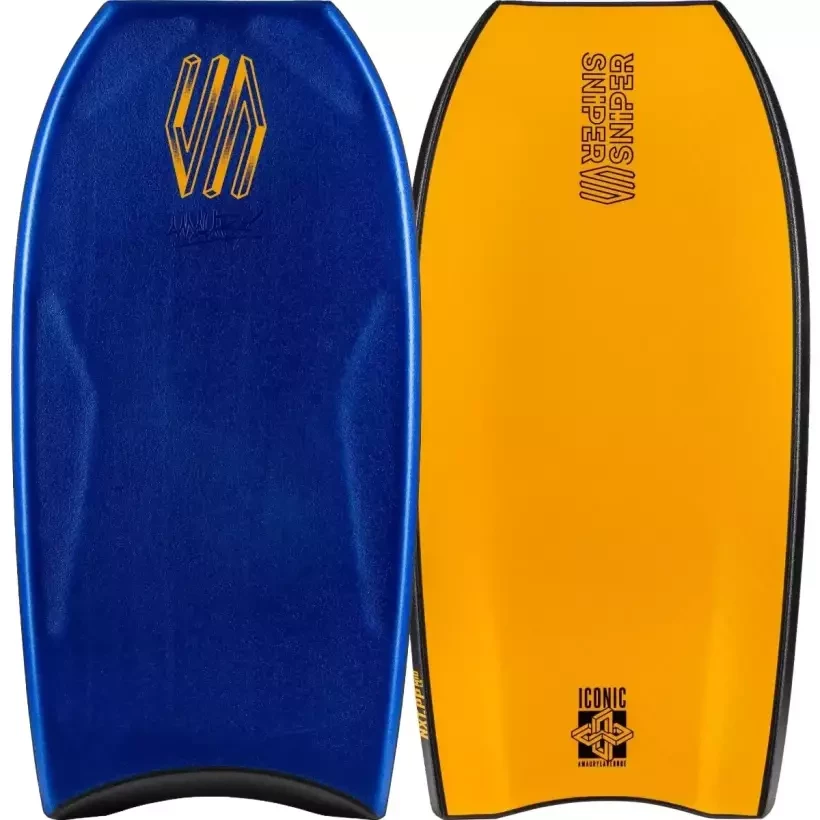 Prancha de Bodyboard Sniper Iconic Amaury Lavernhe NXT PP Mid Dark Blue/Tangerine