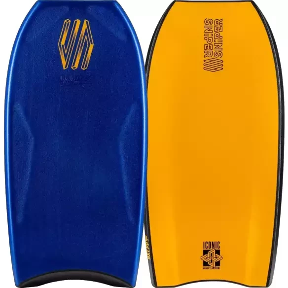 Prancha de Bodyboard Sniper Iconic Amaury Lavernhe NXT PP Mid Dark Blue/Tangerine