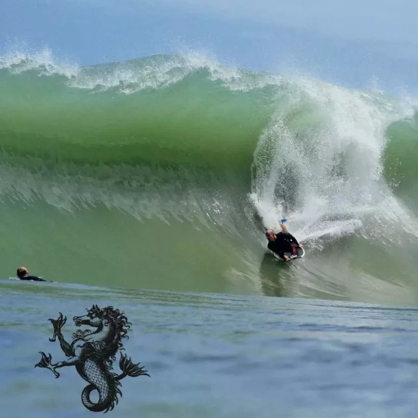 Tabla de Bodyboard Sniper Iconic Amaury Lavernhe NXT PP Stiff Dark Blue/Tangerine