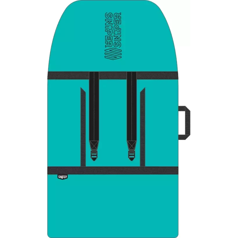 Housse de bodyboard Sniper single cover Black/Teal