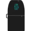 Sniper single cover Black/Teal bodyboard case