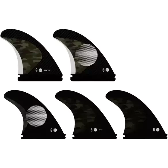 Ailerons Outerknown x Endorfins KS1 Tri-Quad Camo/Blanc