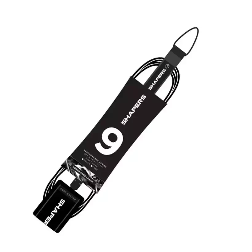 Shapers Longboard Leash Black/White