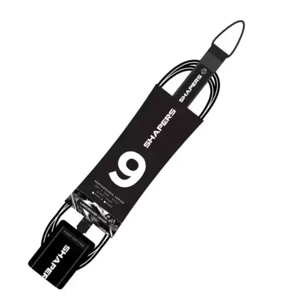 Leash de surf Shapers Longboard Black/White