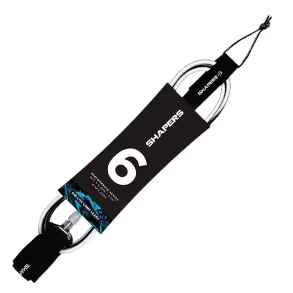 Leash de surf Shapers Air Lite Black/White