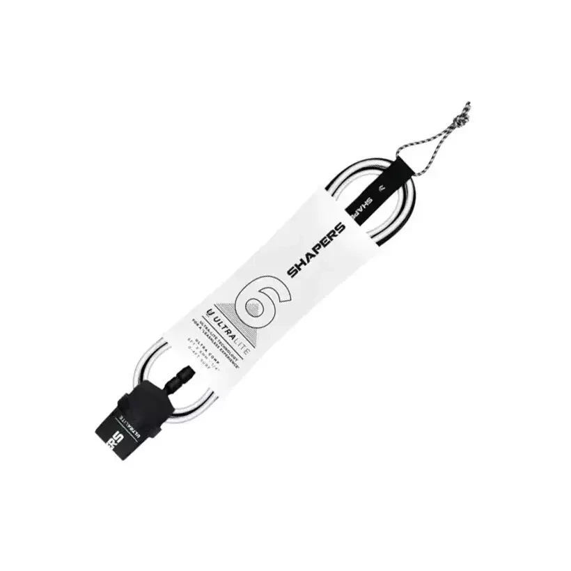 Shapers Ultra Lite Leash Comp Black/White