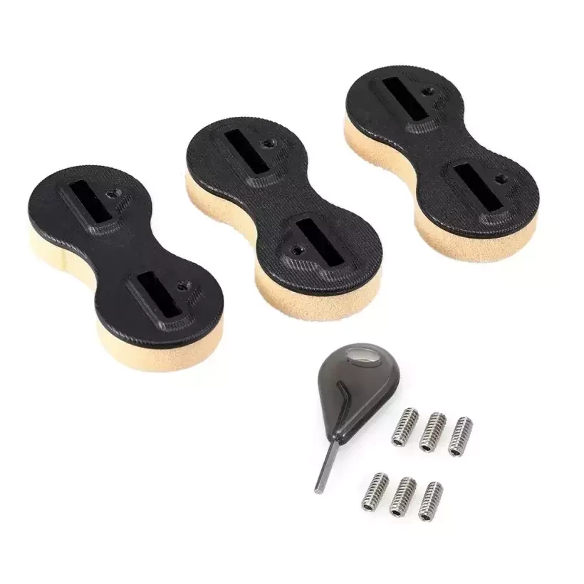 jogo de 3 Plugs M-Fins Dual Tab Black