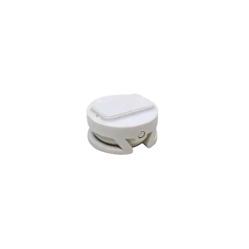 M-Fins leash plug for surfboard with White cap