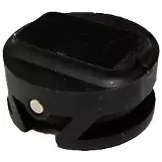 M-Fins leash plug with cap for surfboard Black