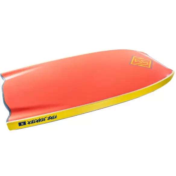 bodyboard Hubboards Hubb Firestarter PE Bat Tail Azul Escuro/Vermelho Coral