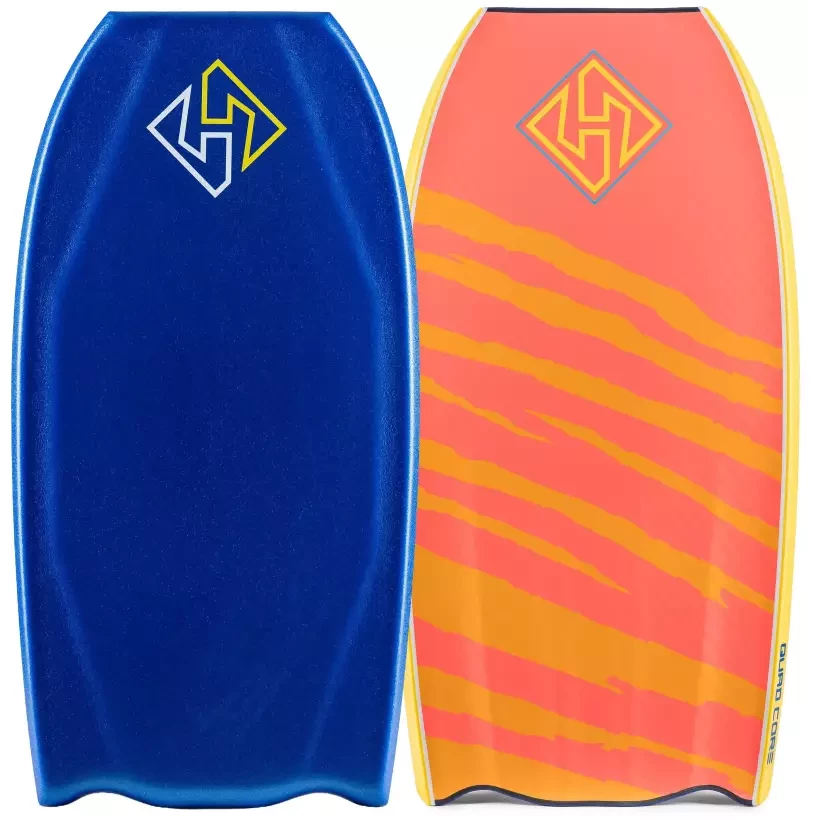 Bodyboard Hubboards Hubb Edition Quad Core PP Sci-Five Bat Tail Dunkelblau/Korallenrot