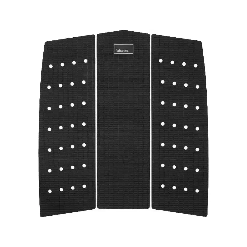 Grip de surf Futures Landing pad 3 piezas Black