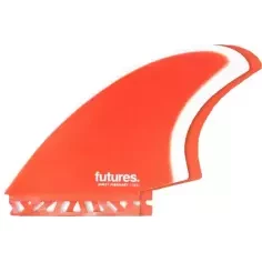 Pinne Futures Keel Mikey February Fiberglass Rosso / Bianco