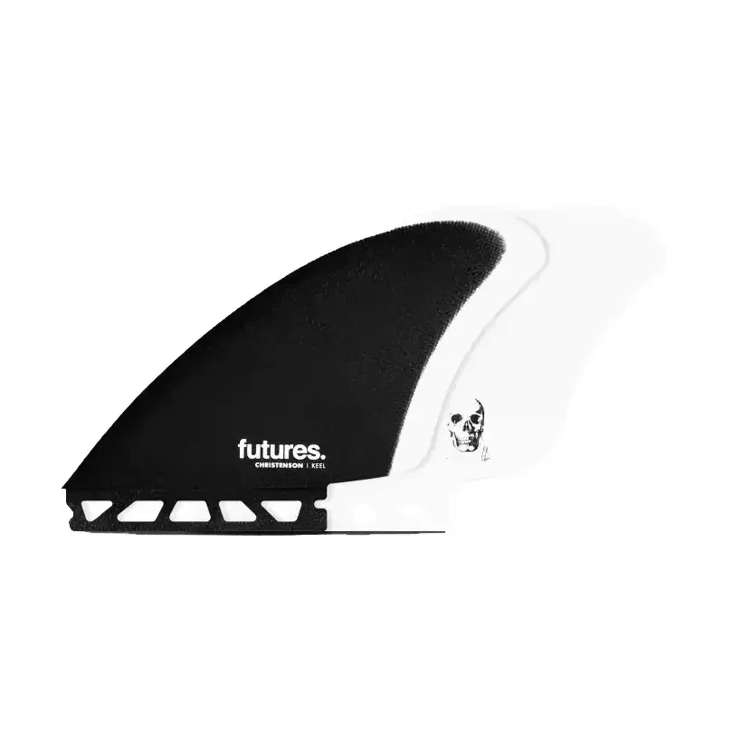 Quilhas Futures Keel Christenson Fiberglass White / Black