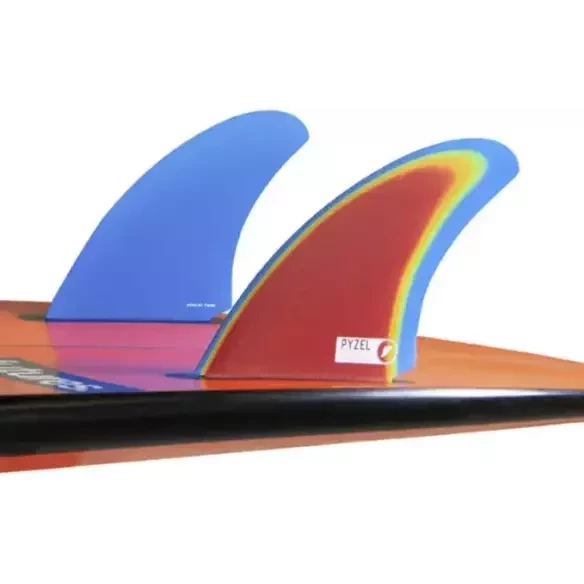 Futures Twin Pyzel Bobcat Rainbow Fins