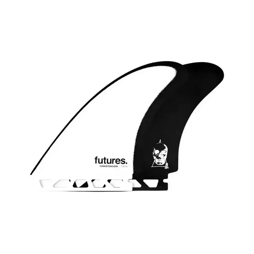 Futures Twin Christenson White/Black Fins