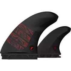 Quilhas Futures Twin +1 Reverse Alpha Series Carbon Black