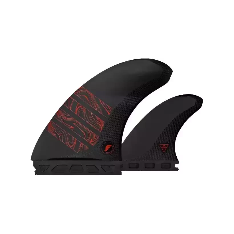 Quillas Futures Twin +1 Reverse Alpha serie Carbon Black