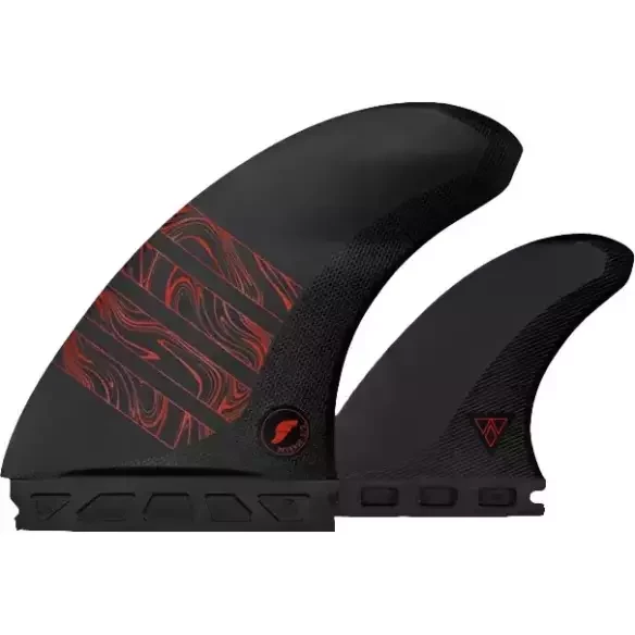 Quilhas Futures Twin +1 Reverse Alpha Series Carbon Black