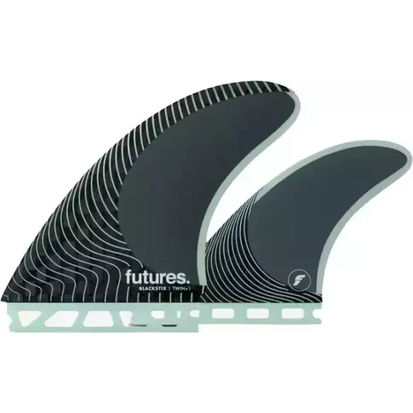 Pinne Futures Twin +1 Blackstix Frost Grey