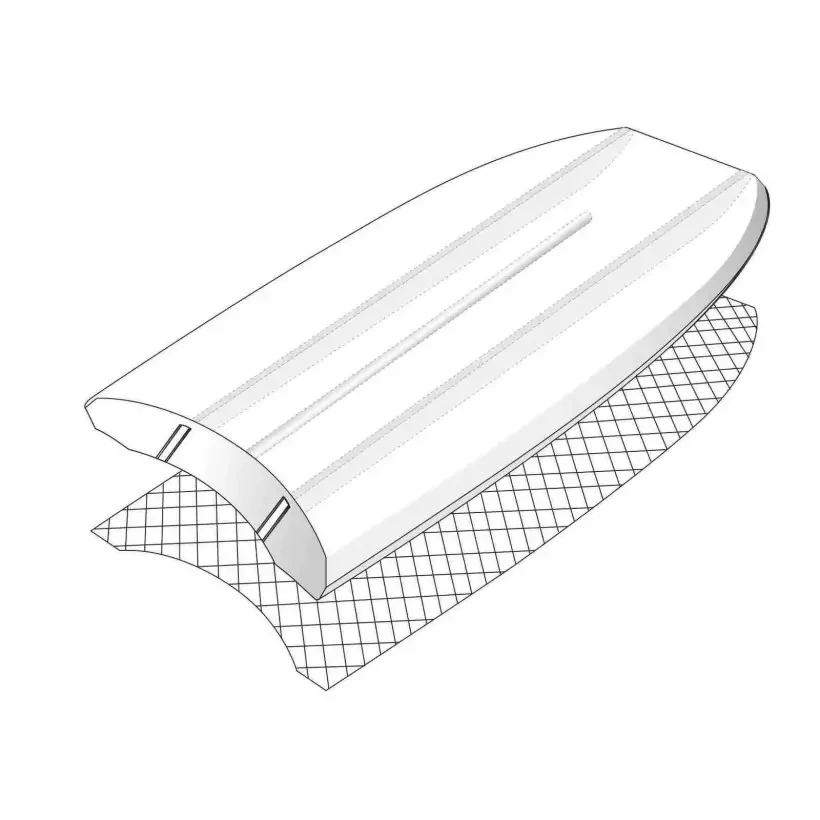 Prancha de bodyboard NMD XXV Ben Player Quantum PP 3DC White/White