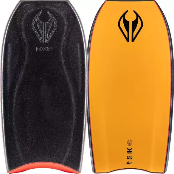 Prancha de bodyboard NMD Mez Experimental Single Concave Black/Tangerine