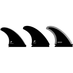 FIREWIRE Manncave Thruster Finnen Black/White 2
