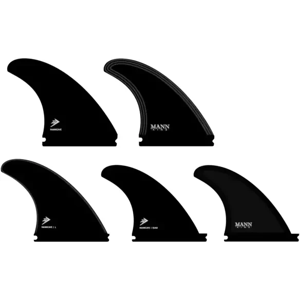 Quillas FIREWIRE Manncave 5 fin set Black/Grey