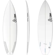 Surfplank Channel Island Zwart en Wit