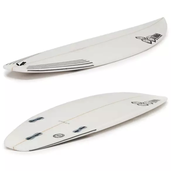 Surfbrett Channel Island Black and White Surfbrett Channel Island Black and White